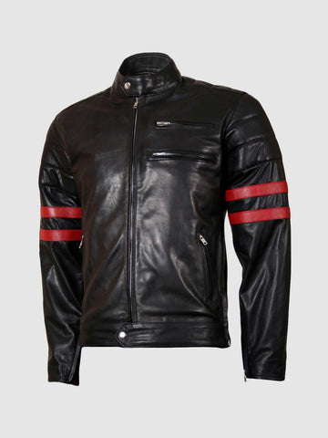 Men's Black Leather Jacket | Classic Casual Style