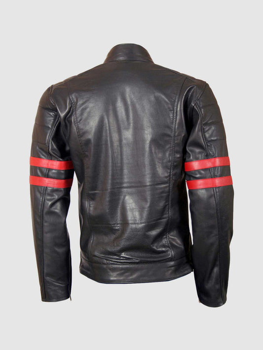 Men's Black Leather Jacket – Classic Casual Style