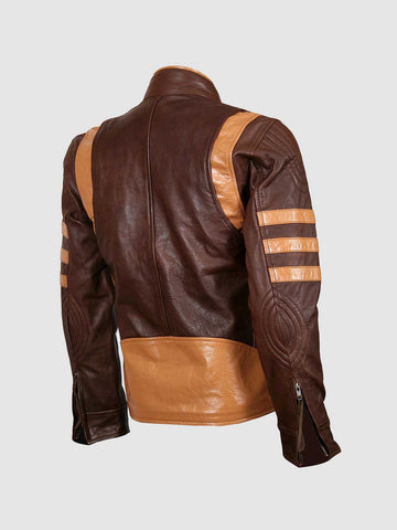 Men's Brown Biker Leather Jacket â€“ Motorcycle Casual Style