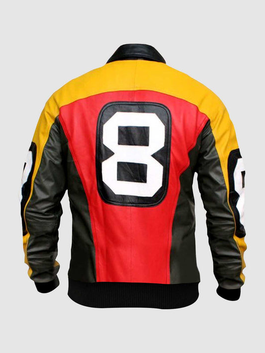 Men's Bomber Leather Jacket – Casual Streetwear Style