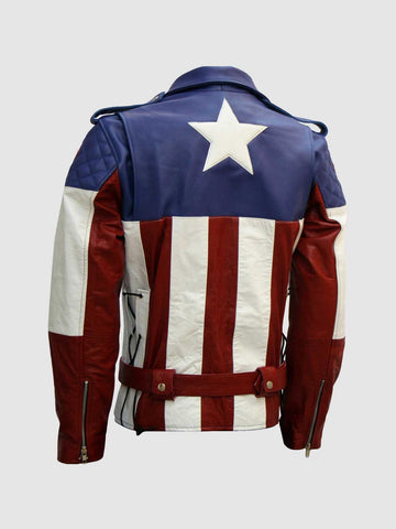Men's American Biker Leather Jacket â€“ Motorcycle Celebrity Style