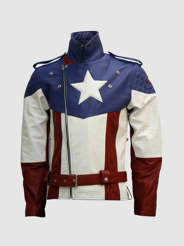 Men's American Biker Leather Jacket â€“ Motorcycle Celebrity Style