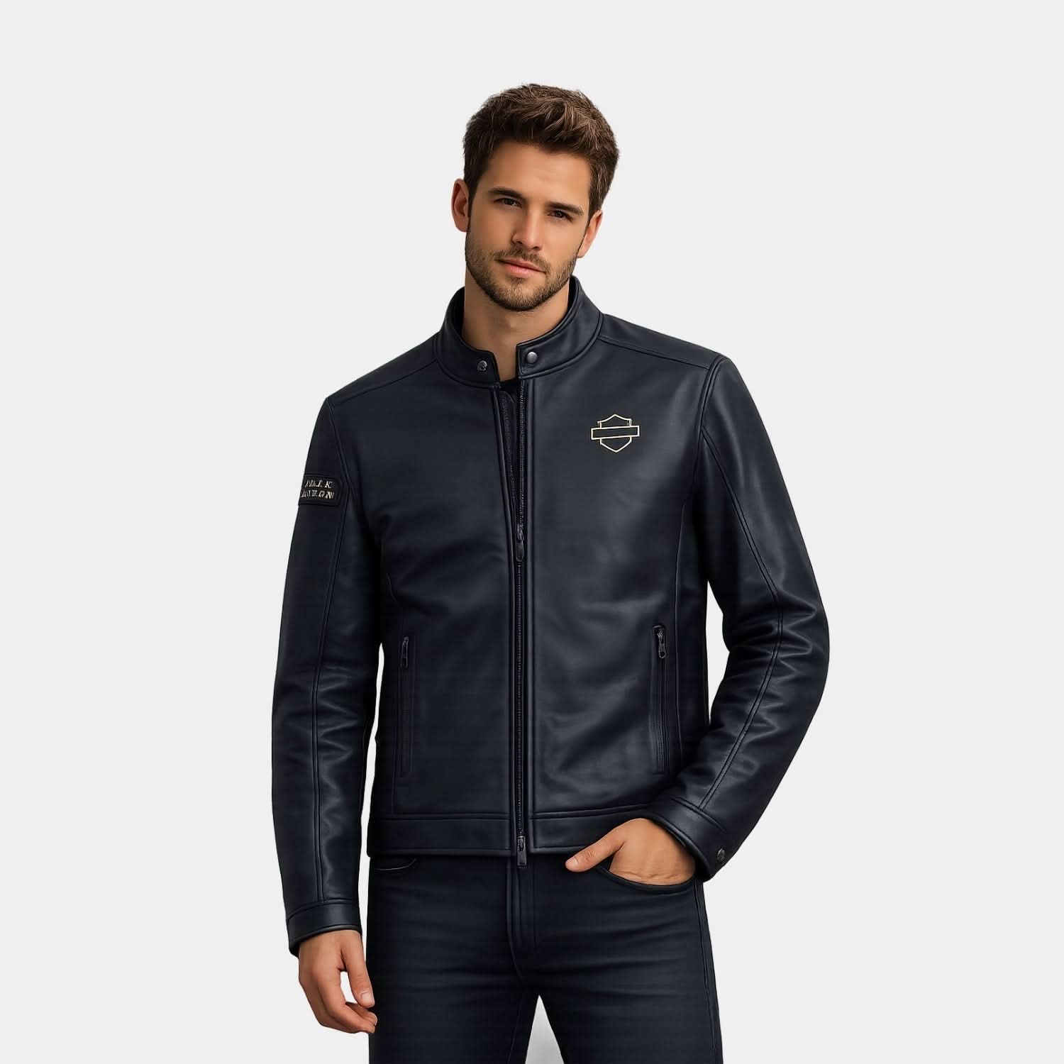 Men's Paradigm Triple Vent System 2.0 Leather Jacket - Black Beauty - Leather Clan