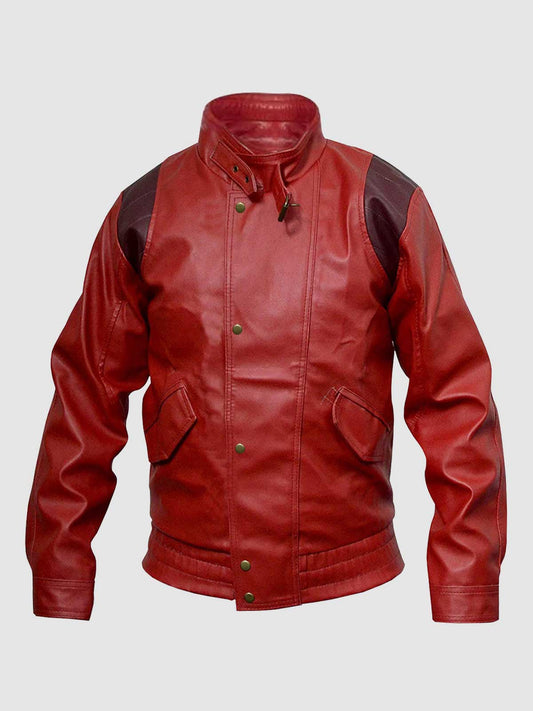 Men's Red Biker Leather Jacket – Motorcycle Casual Style