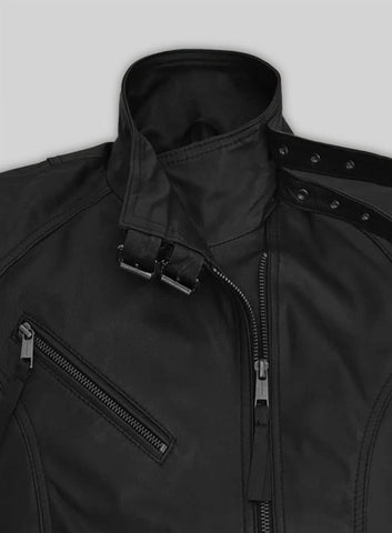 Nina Dobrev Leather Jacket