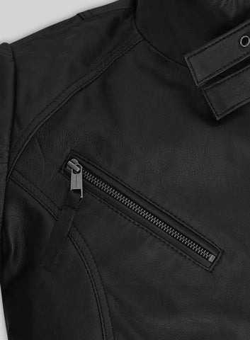 Nina Dobrev Leather Jacket