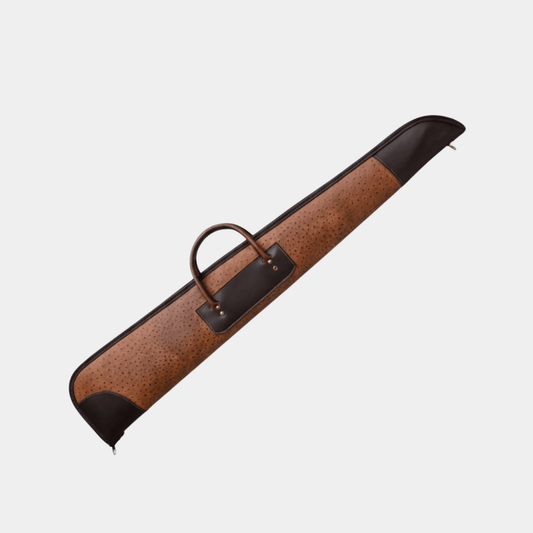 Shotgun Case Embossed Ostrich ES - 162 - X - Leather Clan