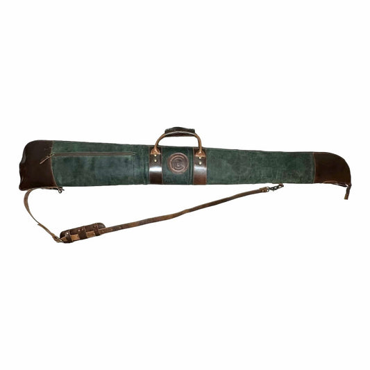 Shotgun Green Leather Case - Leather Clan
