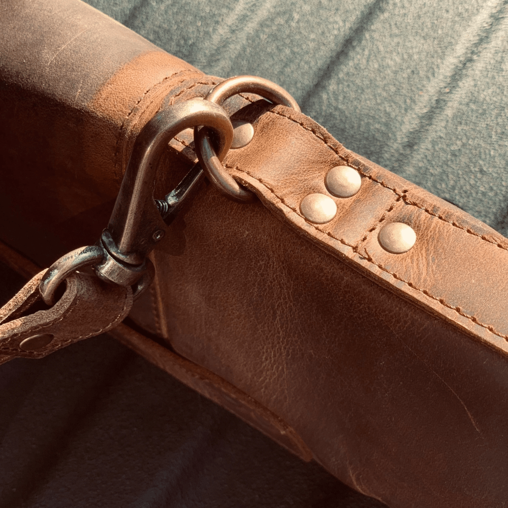 Tanned Leather Shotgun Case - Leather Clan