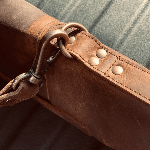 Tanned Leather Shotgun Case - Leather Clan