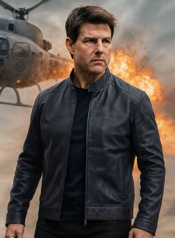 Tom Cruise Mission Impossible Leather Jacket - Leather Clan
