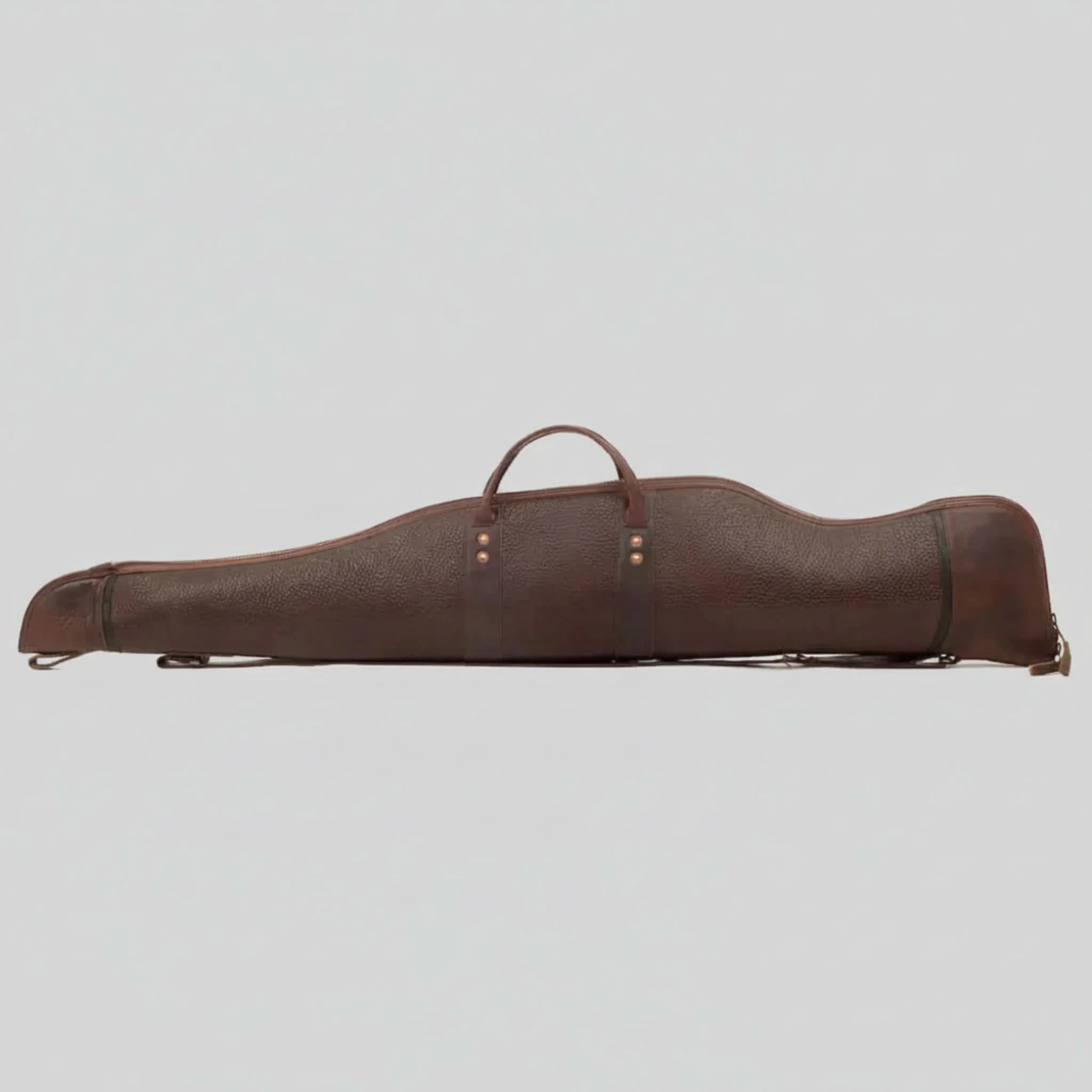 White Wing Leather Dark Brown Hunting Rifle Case - Leather Clan