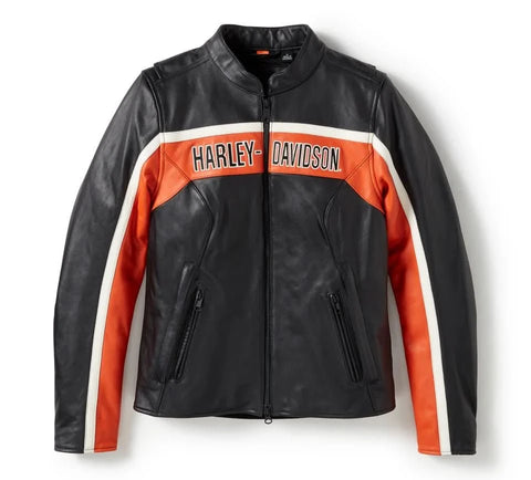Women's H - D® Trenton Leather Riding Jacket - Leather Clan