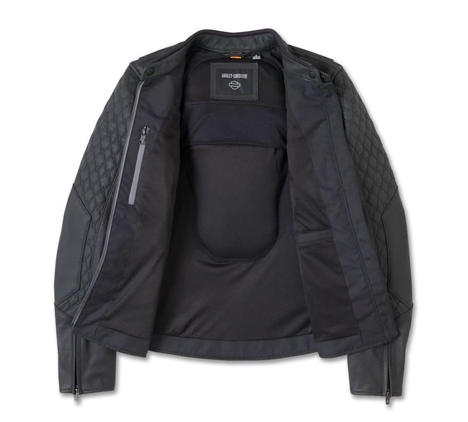 Women's Willie G Skull Graphic Leather Riding Jacket - Leather Clan